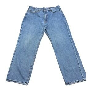 Levis 550 Jeans Mens 38x30 Light Wash Relaxed Fit Straight Leg Distressed